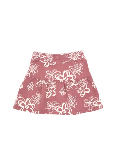 U.S. Polo Assn. Kız Çocuk Orkide Çiçek Desenli Örme Etek 50317971-VR221