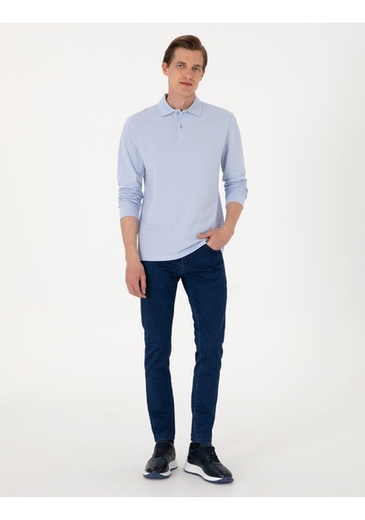 Pierre Cardin Erkek Açık Mavi Sweatshirt 50314048-vr003 Açık Mavi