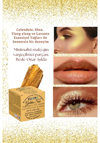 Kuatra Golden Sun Çok Amaçlı Işıltı Veren Balm 7 ML
