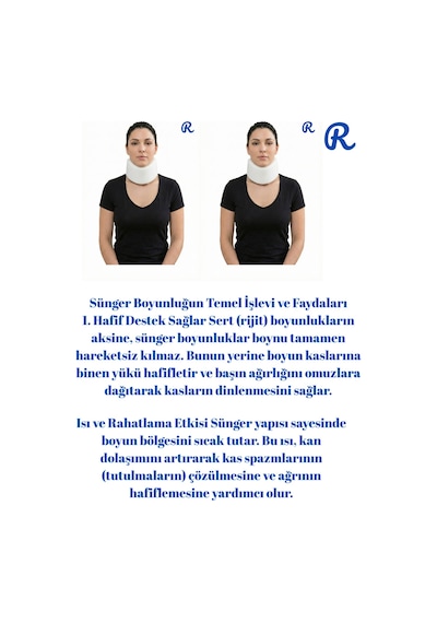 Medikal Sünger Boyunluk,boyun Fıtığı Boyun Destek Boyun Düzleşmesi Korse