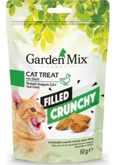 Garden Mix Ördekli İçi Dolgulu Kedi Ödülü 60 G