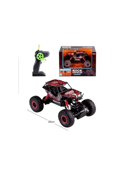 Off Road Uzaktan Kumandalı Rock Crawler Jip 4 4 Çeker Kırmızı,mavi,yeşil