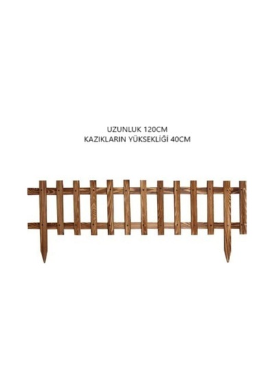P İ N O X İ Ahşap Bahçe Çit Sınır Çit Bordür Beyaz
