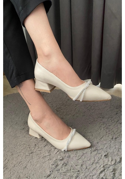Kadın Valeri Krem Çapraz Taşlı Stiletto Alcak Ökçe Abiye Ayakkabı-ten Cilt Ten Rengi Kadın Valeri Krem Çapraz Taşlı Stiletto Alcak Ökçe Abiye Ayakkabı-ten Cilt Ten Rengi