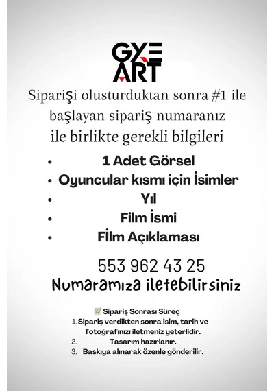 Sevgiliye Hediye - Kişiye Özel Netflix Film Dekoratif Duvar Örtüsü Duvar Halısı Beyaz