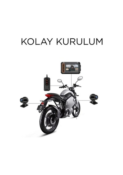 Torima M5f Ultra Hd Wifi Panaromik Aksiyon Kamerası Motosiklet Gözetleme Kamerası Diğer