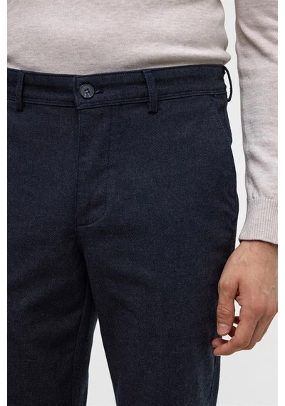 Süvari Lacivert Regular Armürlü Pantolon Pn2016600187-m09 Lacivert