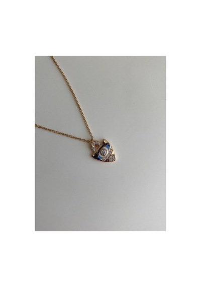 Çelik Rose Gold Etnik Model Tiana Göz Kolye -kararma Yapmaz- Metalik