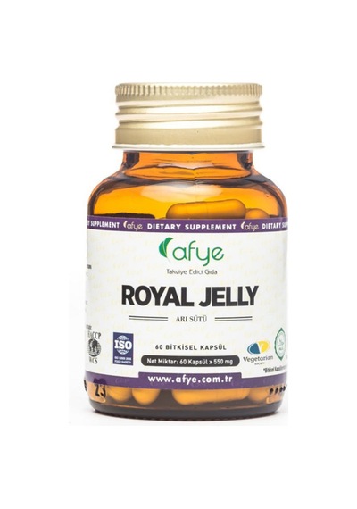Afye Royal Jelly Arı Sütü Liyofilize 60 Bitkisel Kapsül 550 Mg