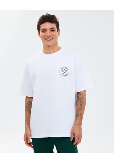 Skechers M Graphic Tee T-shirt Erkek Beyaz Tshirt S2610064-2325