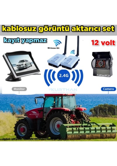 5 '' Monitör+bus Kamera +wifi Görüntü Aktarıcı Seti 12 V Kayıtsız