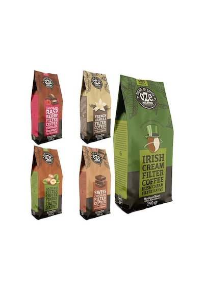 Oze Aromalı Filtre Kahve Seti 5'li 250G French Press
