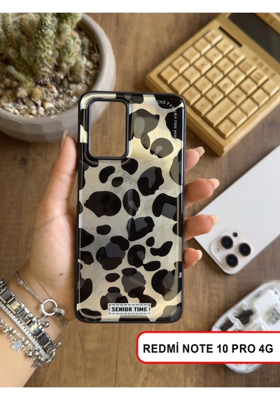 Redmi Note 10 Pro 4g Uyumlu Lüks Leopar Desenli Silikon Telefon Kılıf Desen3