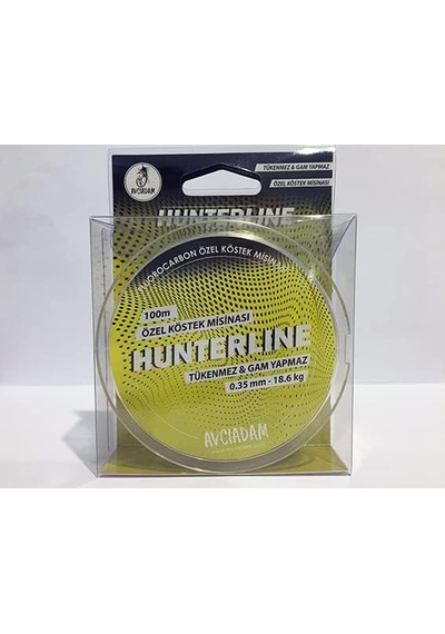 Avcıadam Hunterlıne 0,35mm - 18.6kg 100m Fluorocarbon Köstek Misinası Genel