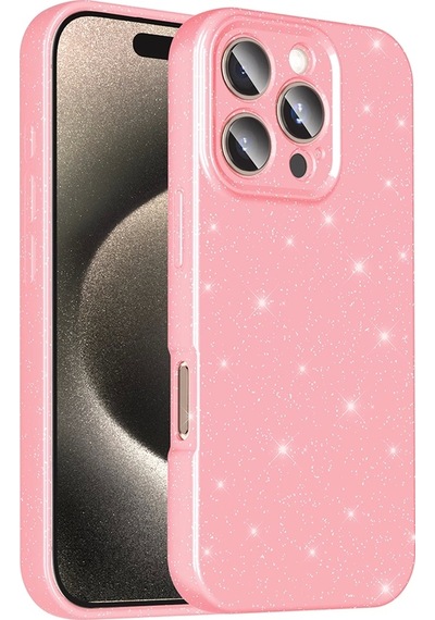 Apple Uyumlu iPhone 16 Pro Max Kılıf Kamera Korumalı Simli Lüks Zore Koton Kapak