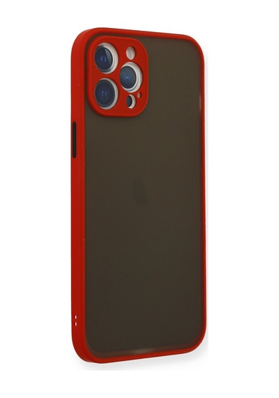 Apple Uyumlu - iPhone 12 Pro Max Kılıf Montreal Silikon Kapak - Kırmızı