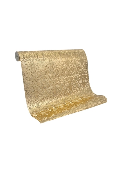Duvar Kağıdı Altın Etnik Desen Dash Design Gold Collar - Vinil