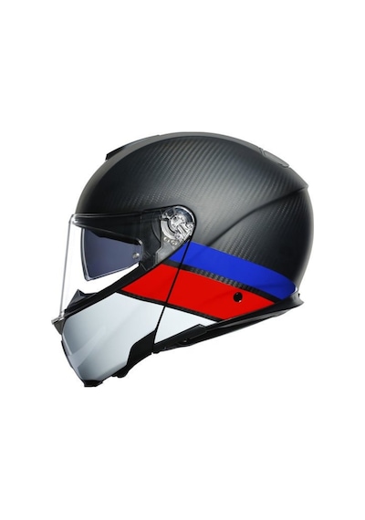 Agv Sport Modular Kask Carbon Kırmızı Beyaz