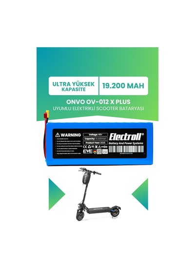 Onvo Ov-012 X Plus Batarya 48v 19.2ah Pil