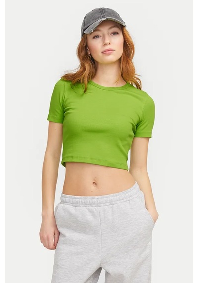 Jack & Jones Jxflorıe Kadın Tişört Yesıl