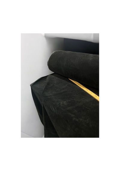 Süet Soft, Çift Taraflı Süet, Kumaş 100x150 Cm Metrelik Dekoratif Kumaş Siyah Siyah