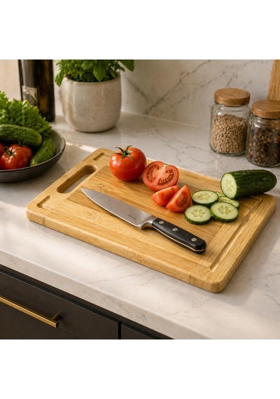 Bambu Kesme Tahtası 30x20 Cm Su Yollu Doğal Ahşap Kesim Panosu 1.8 Cm Kalın Dayanıklı Bıçak Dostu Antibakteriyel Mutfak Doğrama Tahtası Çok Renkli Bambu Kesme Tahtası 30x20 Cm Su Yollu Doğal Ahşap Kesim Panosu 1.8 Cm Kalın Dayanıklı Bıçak Dostu Antibakteriyel Mutfak Doğrama Tahtası Çok Renkli