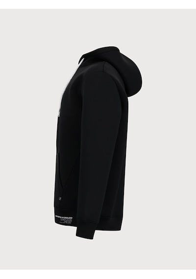 Ltb Sırtı Slogan Baskılı Kapüşonlu Erkek Sweatshirt - Siyah 011258650360069 200 Siyah