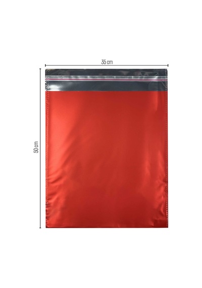 35X50 Kırmızı Lüx Metalize Paketi 50 Adet