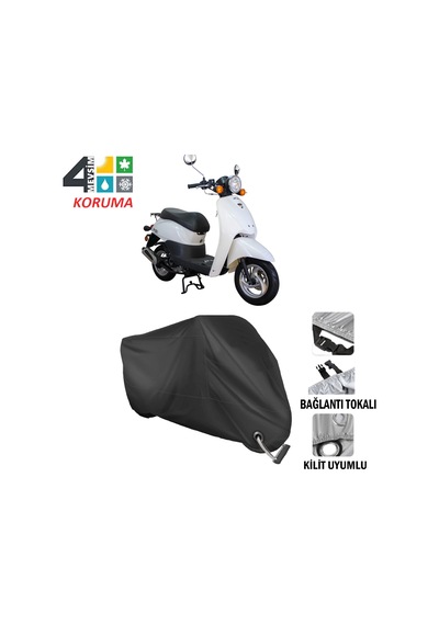 Revolt RS1 Motosiklet Brandası ( Kilit Uyumlu - Siyah )