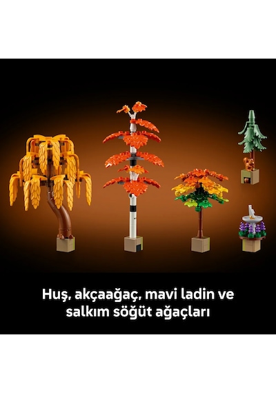 LEGO® Icons Sonbahar Bağ Evi Bahçesi 11372 – Yetişkinler için Mevsimlik Çiçekler İçeren Yaratıcı Model Yapım Seti (1102 Parça)