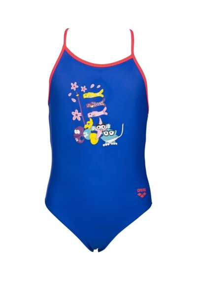 Arena Arens Girl One Piece Çocuk Mavi Yüzücü Mayo 003092704 Mavi