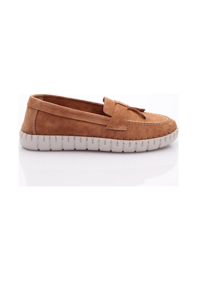 Dgn P39 Kadin İp Desenli Comfort Ayakkabi P39-1512-R1783 Taba Süet