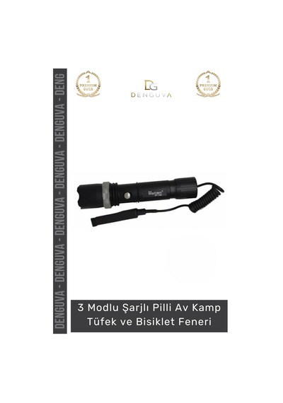 Bisikletfeneri Ultra Yüksek Led Alüminyum Gövde Şarjlı Pilli Av Kamp Tüfek Bisiklet Feneri