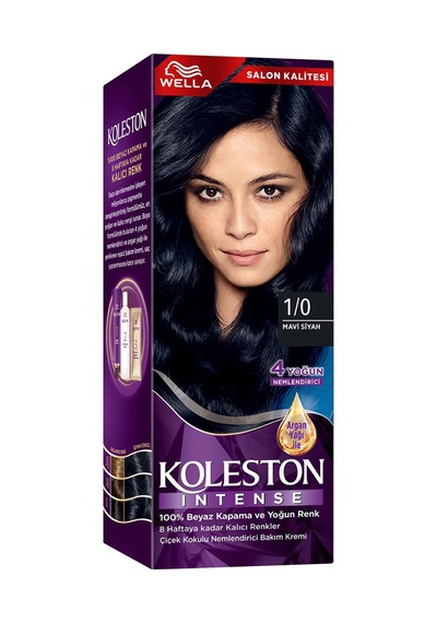 Wella Koleston Intense 1/0 Mavi Siyah - 7 Adet Tarı