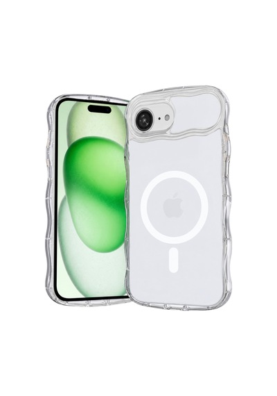 Joko Apple Uyumlu iPhone 17e Vev Full Airbag Magsafe Kapak - Şeffaf Çok Renkli