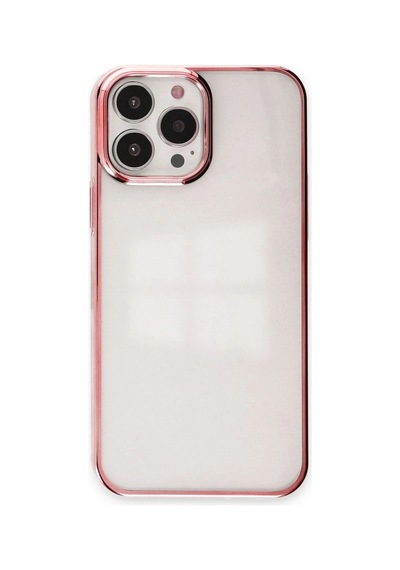 Apple İphone 14 Pro Max Kılıf Element Silikon - Pembe Çok Renkli