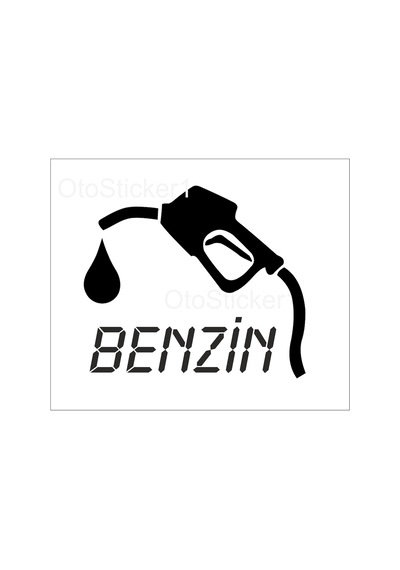 Oto Sticker Benzin Yakıt Deposu Depo Kapağı Stickeri