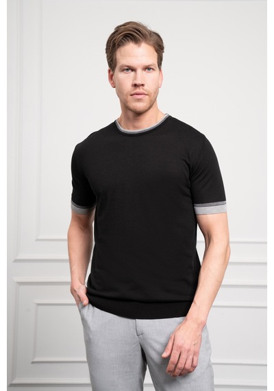 Morven Erkek Siyah Trend Bisiklet Yaka Dinamik Fit Rahat Kesim T-shirt 25ys018013001 Siyah Morven Erkek Siyah Trend Bisiklet Yaka Dinamik Fit Rahat Kesim T-shirt 25ys018013001 Siyah
