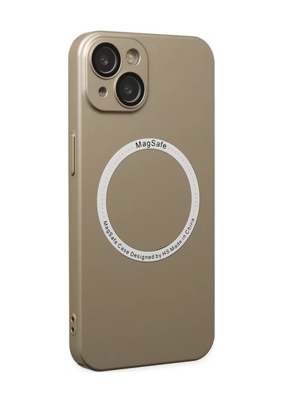 Newface Apple İphone 14 Plus Kılıf Jack Magneticsafe Lens Silikon - Gold Altın