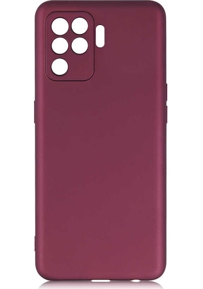 Oppo Reno 5 Lite Kılıf Zore Premier Silikon Kapak-Kırmızı