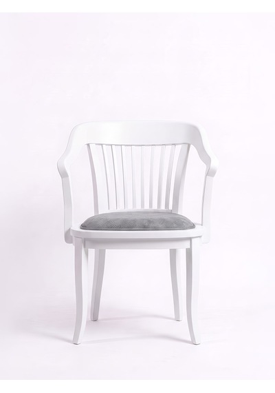 Throne Ahşap Yemek Sandalyesi Beyaz