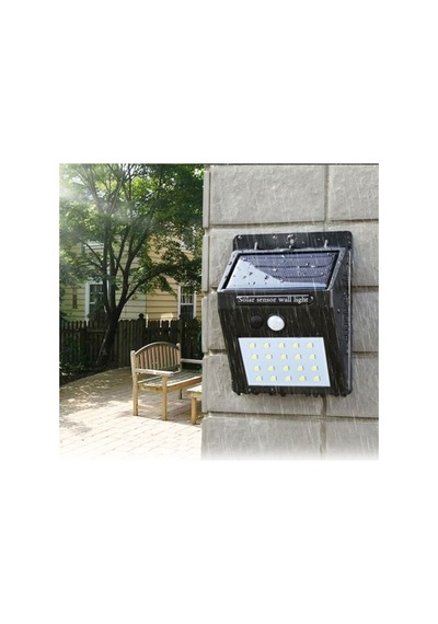 Fotoseli Led Lamba Işık Sensörlü Güneş Enerjili Solar Duvar Kapı Kamp Bahçe