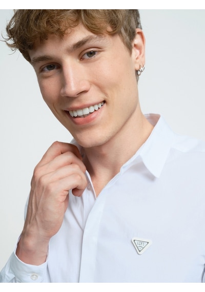 Slim Fit Erkek Gömlek U.kol Beyaz