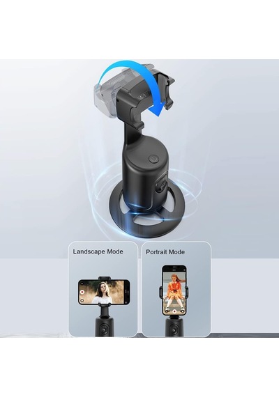 Ayrex Hobimtek P01 360 Hareket Algılayıcı Sensörlü Akıllı Çekim Selfie Video Takip Tripodu Gimbal Telefon Tutu