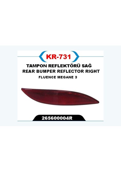 Tampon - 552 - Reflektörü Sağ - Glblseme - Fluence-megane 3