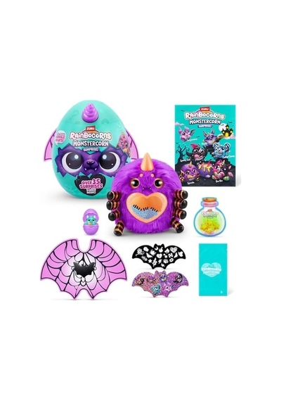 Raınbocorn Monstercorn Surprız Pelus-9297 Mor Boynuz