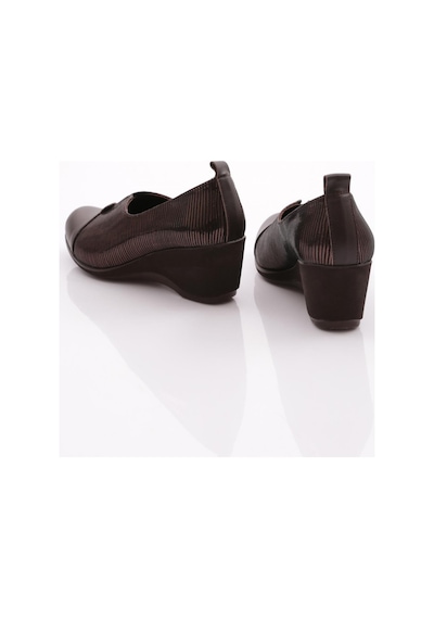 Dgn 2331 Kadin Lastik Detayli Dolgu Taban Comfort Ayakkabi 2331-2-R0685 Kahverengi