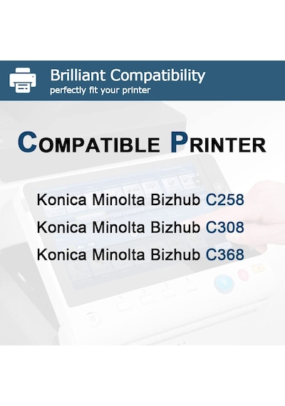 Tonermax Konica Minolta Tn-324 Uyumlu Toner Set / Bizhub C258 / C308 / C36