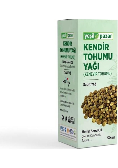 Yeşil Pazar Kenevir Yağı 50 ML