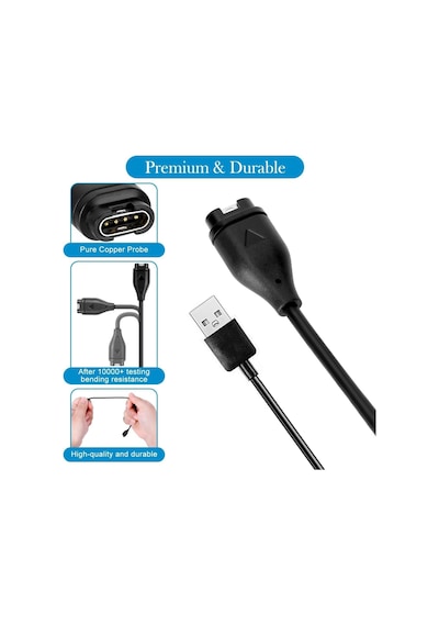 Garmin İle Uyumlu Usb Şarj Kablosu Active S, Epix, Fenix, Forerunner, Venu, Vivoactive, Enduro, Instinct, Approach, Swim, Move Luxe Modelleri İle Uyumlu Hızlı Şarj Ve Veri Transferi Çok Renkli Garmin İle Uyumlu Usb Şarj Kablosu Active S, Epix, Fenix, Forerunner, Venu, Vivoactive, Enduro, Instinct, Approach, Swim, Move Luxe Modelleri İle Uyumlu Hızlı Şarj Ve Veri Transferi Çok Renkli